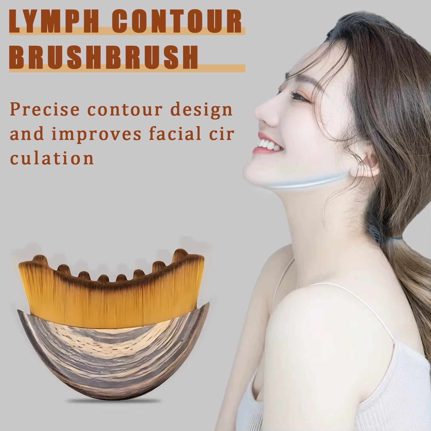 Lymphatic Contour Face Brush – Facial Sculpting & Puffiness